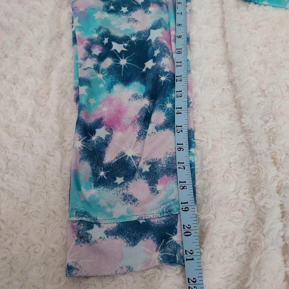 Watercolor Stars celestial PJ lounge pants youth 10-12 Comfy Cozy